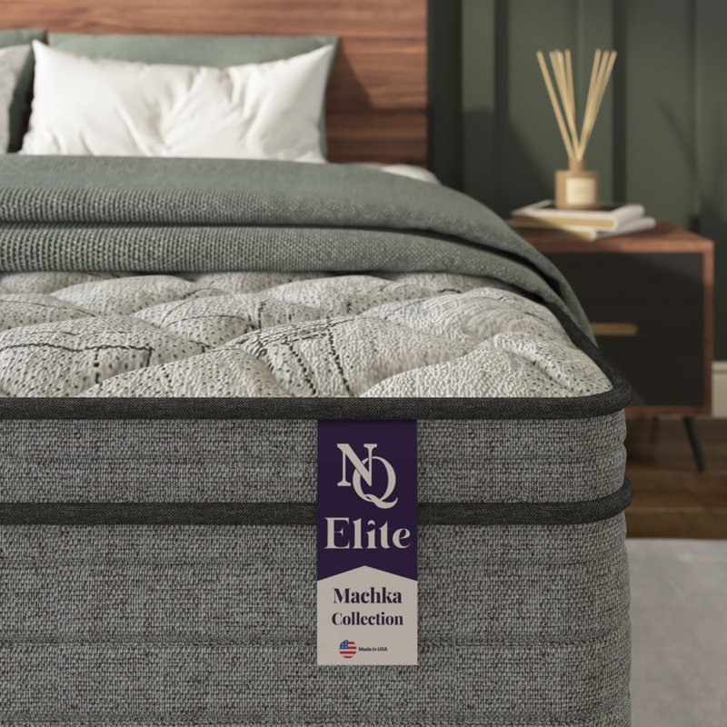 Napqueen Elite Series Machka 12 Inch King Size Cooling Gel Memory Foam Hybrid Mattress, Certipur-US Certified, Made In USA