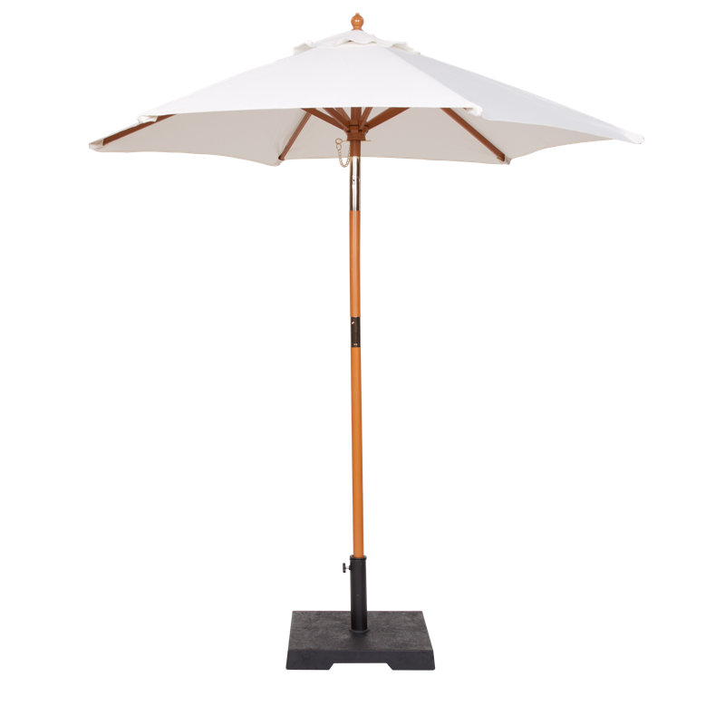Parasol de style marché Rhino, H 86,25 po x l 72 po x P 72 po, Ouverture manuelle, Inclinaison manuelle