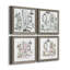 «Opulent Bath I», ensemble de 4 peintures sur toile encadrées-60148639-60148644