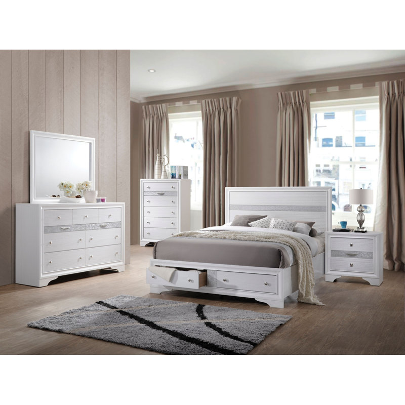 Commode 9 tiroirs Sepviva, Blanc