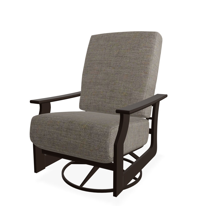 St. Catherine Polymer Outdoor Lounge Chair, Cast Ash Sunbrella® Plainweave, Kona