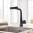 Waterfall Kitchen Faucet With Temperature Display, Single Handle Kitchen Faucet With Pull Down Sprayer, Modern Kitchen Sink Faucet, Three Water Outlet Modes-114652840