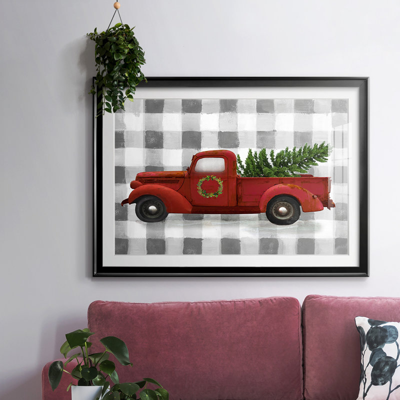 Buffalo Check Truck, reproduction encadrée sur papier, Noir, H 27 po x l 39 po x P 1,5 po