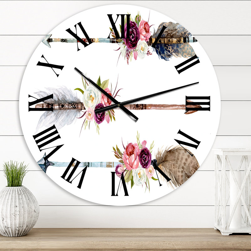 Horloge murale bohème et éclectique, Moyenne