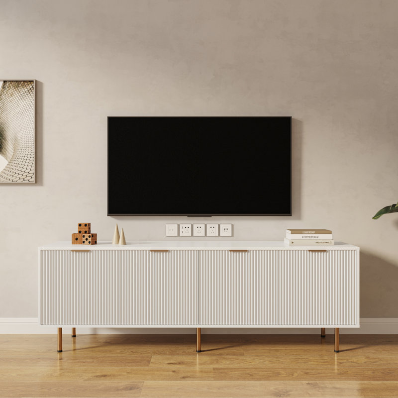 Meuble télé moderne et chaleureux, pour le salon, la chambre à coucher