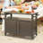 35.51'' H x 51.67'' W 3 - Cabinet Utility Cart with Wheels-91438705