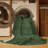 Machine Washable Solid Green Area Rug-1339256579