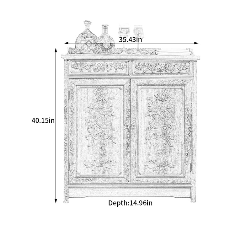Armoire de rangement pour chaussures en bois massif 15 paires