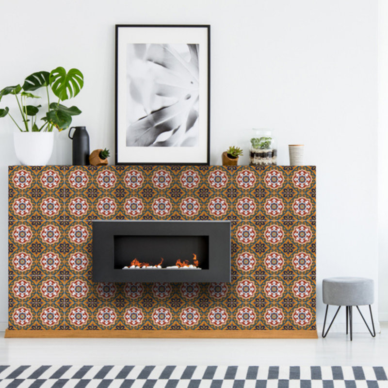 Carreau de mosaïque auto-adhésif en vinyle 6 po x 6 po