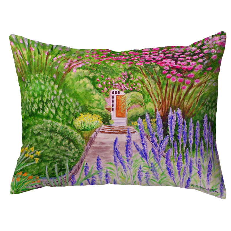 Outdoor Reversible Throw Pillow