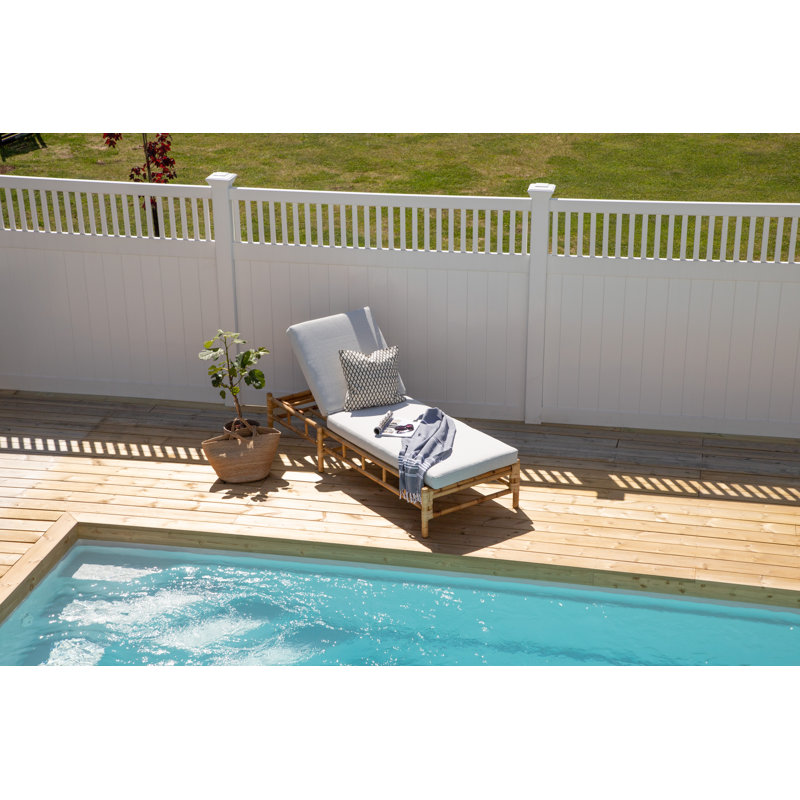 Posie 80cm Long Reclining Single Chaise with Cushions