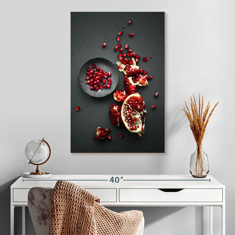 Yarlin Pomegranate Seeds, 30" H x 20" W
