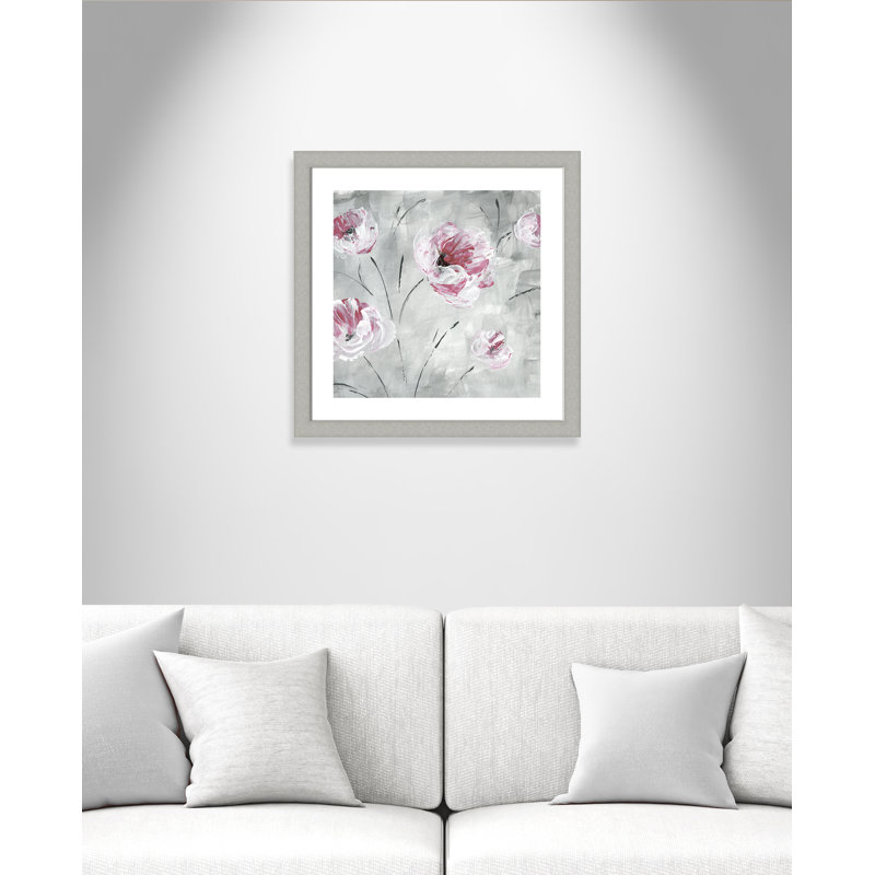 «Blush Bloom II» par Emrah, reproduction d'art acrylique encadrée