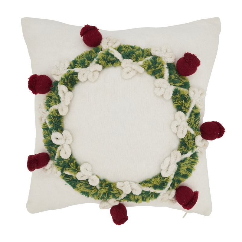 Coussin Evergreen Elegance Wreath