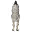 Statue debout loup
