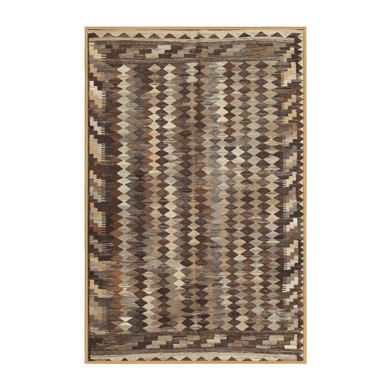 Geometric Indoor Rug, Rectangle 4' x 6'