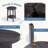 2-Tier Round Side Table with Tapered Legs, Small End Table for Living Room, Bedroom-1422410889