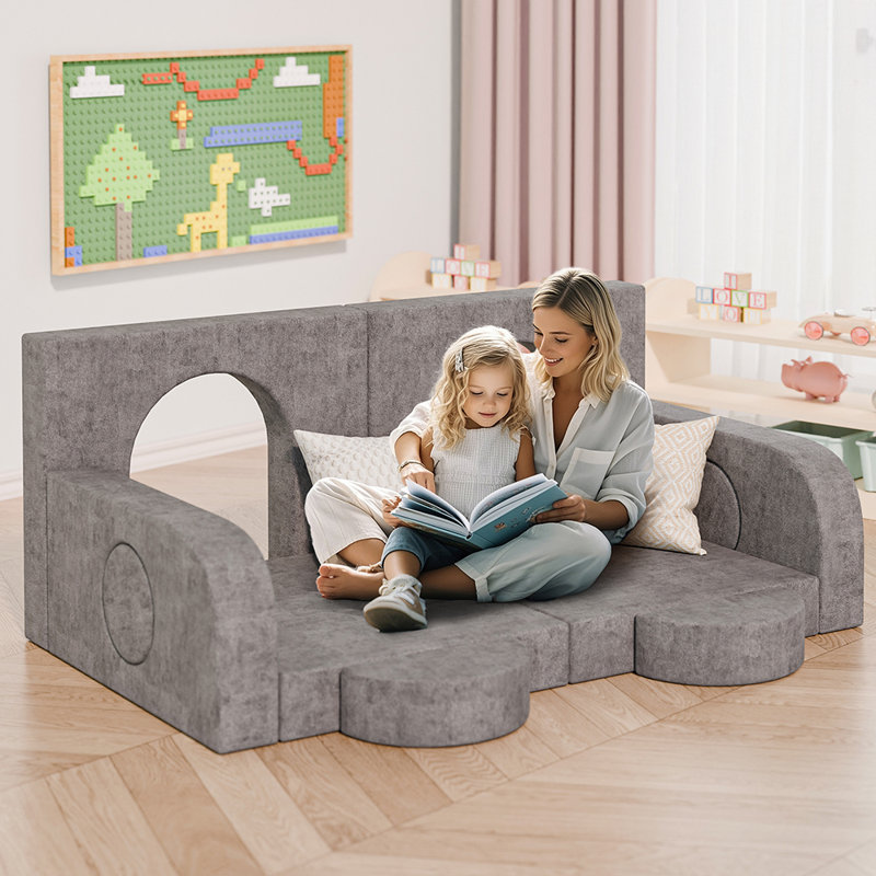 Modular Sectional Sofa for Kids 14-Piece