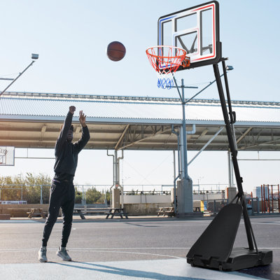 Système portatif de basketball avec panier de basketball réglable en hauteur de 8 à 10 pieds pour les jeunes adultes