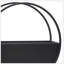 S/2 METAL 9/12" ROUND WALL PLANTERS, BLACK