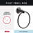 Ashlyn Wall Mount Round Closed Towel Ring Bath Hardware Accessory-17040361