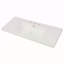 Lavabo en résine 48 po pour meuble-lavabo, lavabo de salle de bain avec 3 trous de robinet, comptoir de meuble-lavabo seulement, blanc éclatant