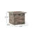 32'' stone square mgo fire pit w/ grey top- 40,000 btu
