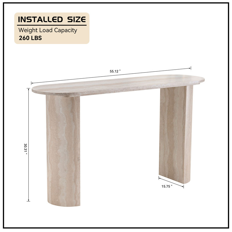 55.12" MDF Console Table
