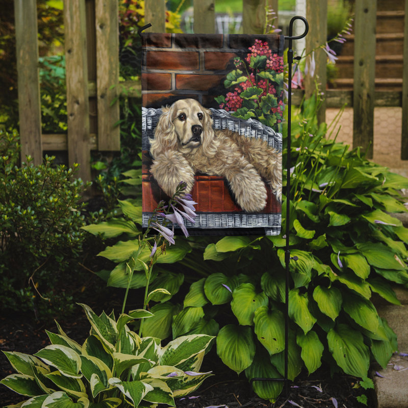 Drapeau de jardin en polyester à 2 côtés Graziello Bichon Frise Do It Better 1 x 0,11 pi, Épagneul cocker « Life is Good »