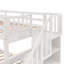 Lit superposé d'escalier avec tiroir, rangement et garde-corps-6032373