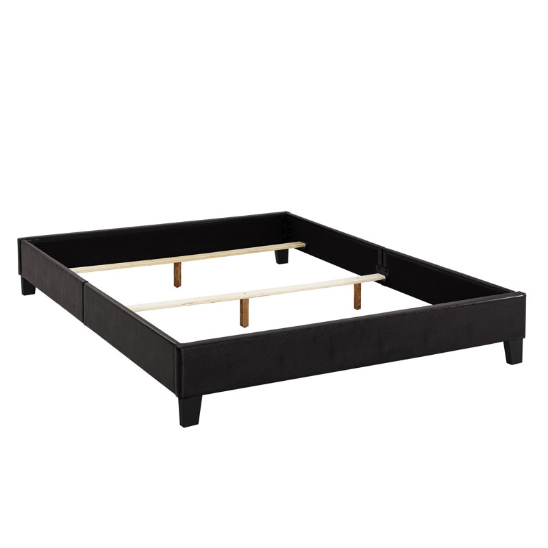 Lit standard rembourré Leela, Double, Brun