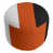 Blanc / Orange / Noir