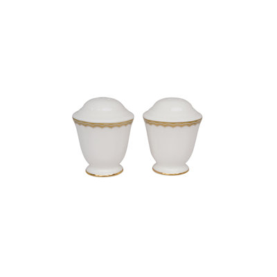 Antique Gold Salt And Pepper Shaker Set