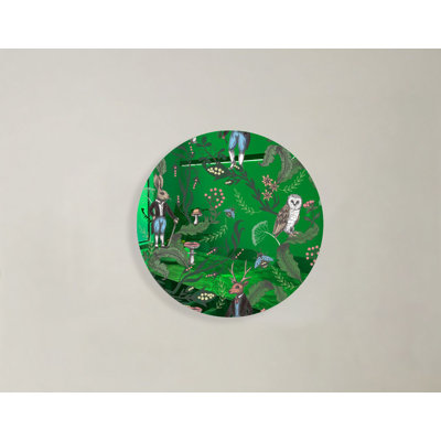 Cercles en acrylique sombres animaux en miroir
