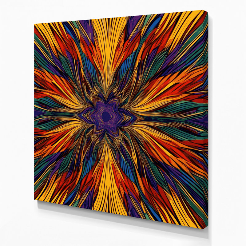Art sur toile mauve Op Art 43, H 8 po x l 8 po