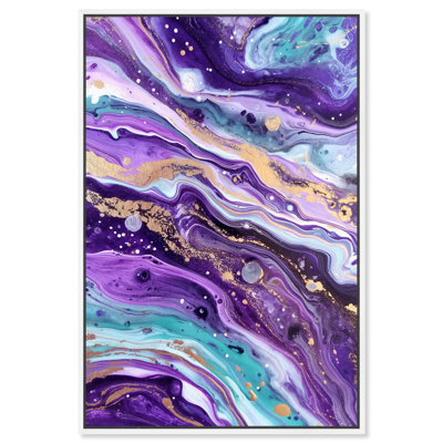 «Starry Nightscape Canvas Geode» par Art Remedy