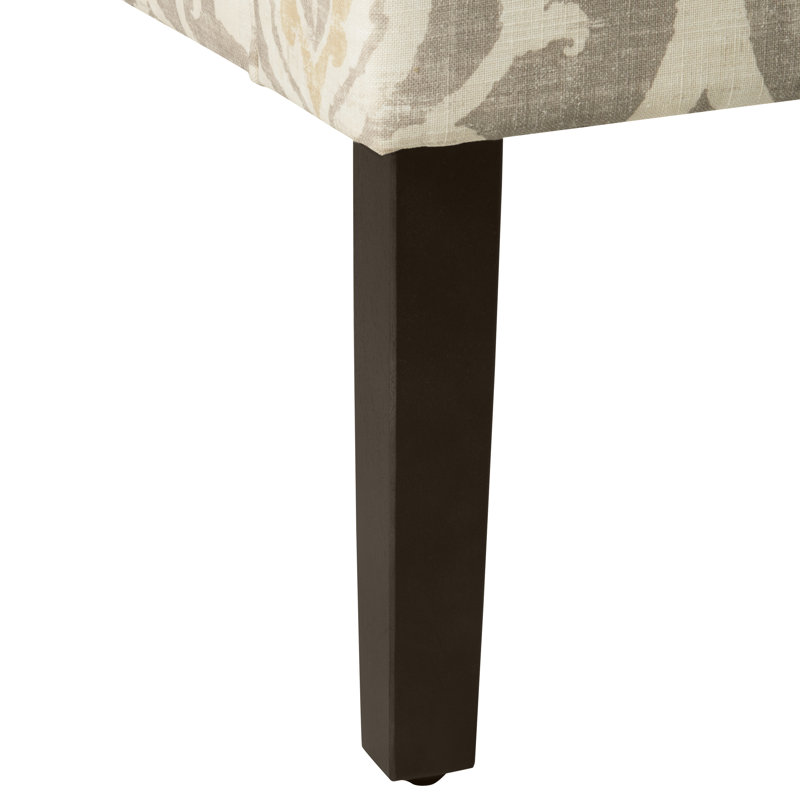 Fauteuil d'appoint Adona, Brun clair / jaune / crème 100% coton damassé