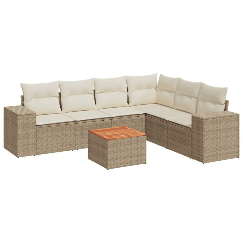 Vidaxl Garden Sofa Set Beige