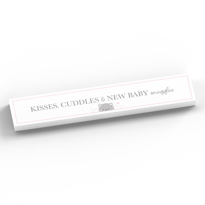 Fernanda Text & Numbers Letter Block, White/Pink