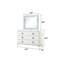 Commode 6 tiroirs Laguna