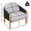 Ensemble de 2 fauteuils club l 30,5 po x P 30,75 po x H 33,35 po Grotta