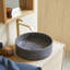 Gina Round Black Terrazzo Bathroom Sink-1185132229