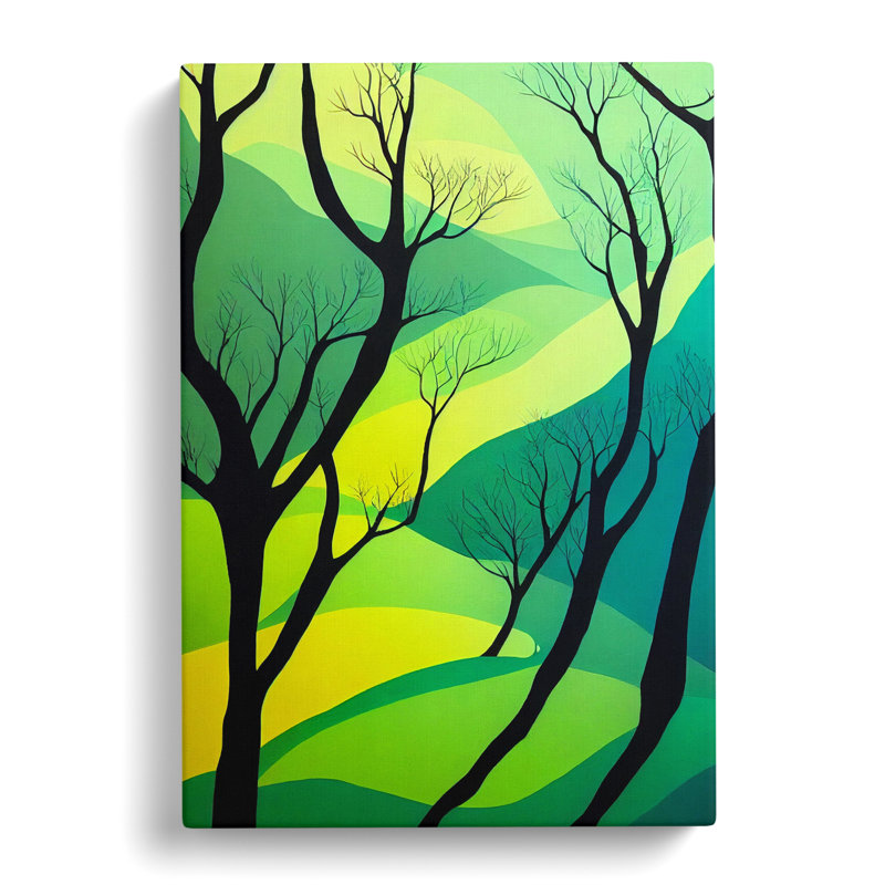 CAN-V0523-1006X Forest Mural - Wrapped Canvas Print, 76cm H x 50cm W x 3cm D