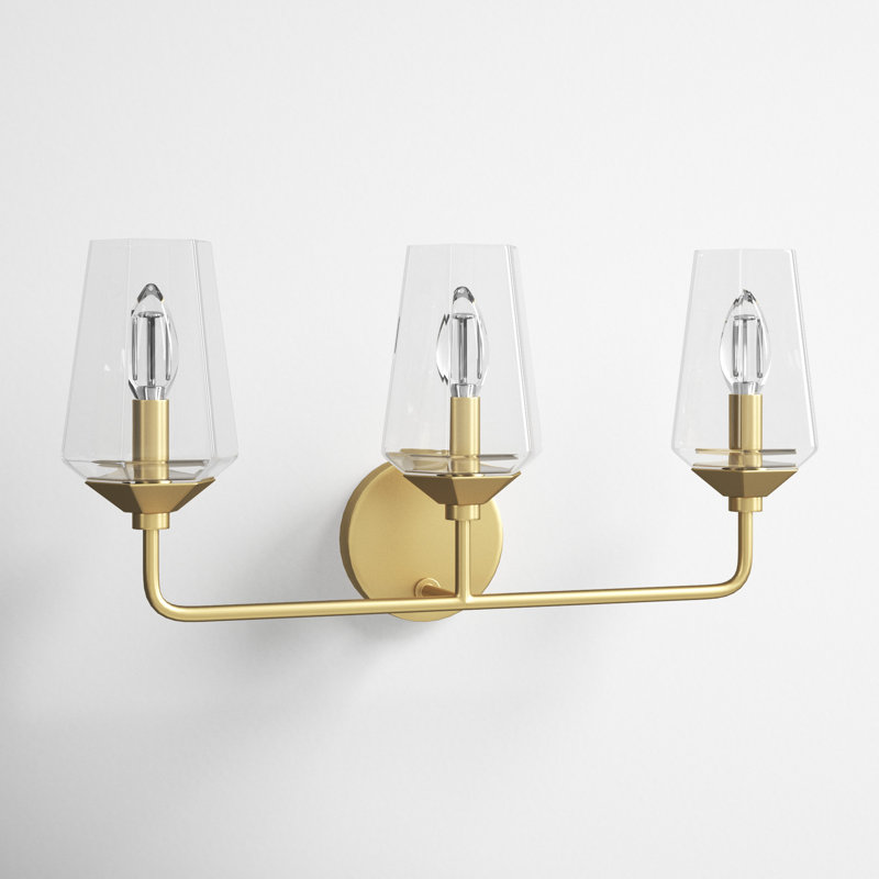 Mauricio 3 - Light Dimmable Vanity Light, Aged Brass
