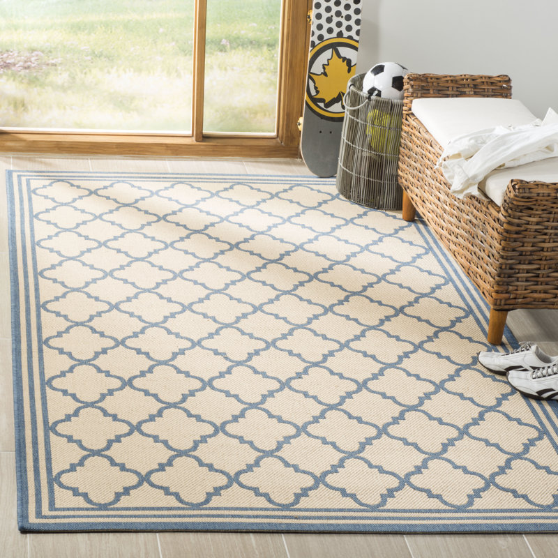 Ferrill 100 Performance Geometric Indoor/Outdoor Area Rug, Rectangle 5'3" x 7'6"