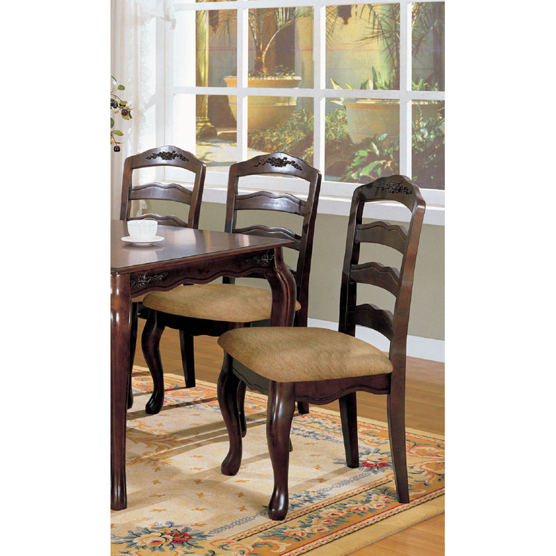 Ensemble de chaises de salle à manger en bois massif 2 pièces