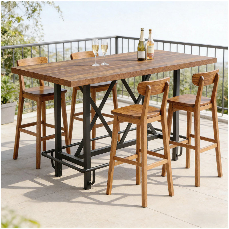 Rustic Pub Bar Counter,Sturdy Bar Table