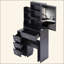 Petite table de coiffeuse avec tabouret de chevet gauche + tabouret rembourré, très grand miroir coulissant, multi-couches, commode de rangement haute capacité, convient aux petits espaces, certificat EPA, GCC, UL