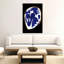 Modern Blue Face Abstract Contemporary Modern Monkey Wall Art Print 1 Piece Wrapped Canvas Wall Art-2067097526