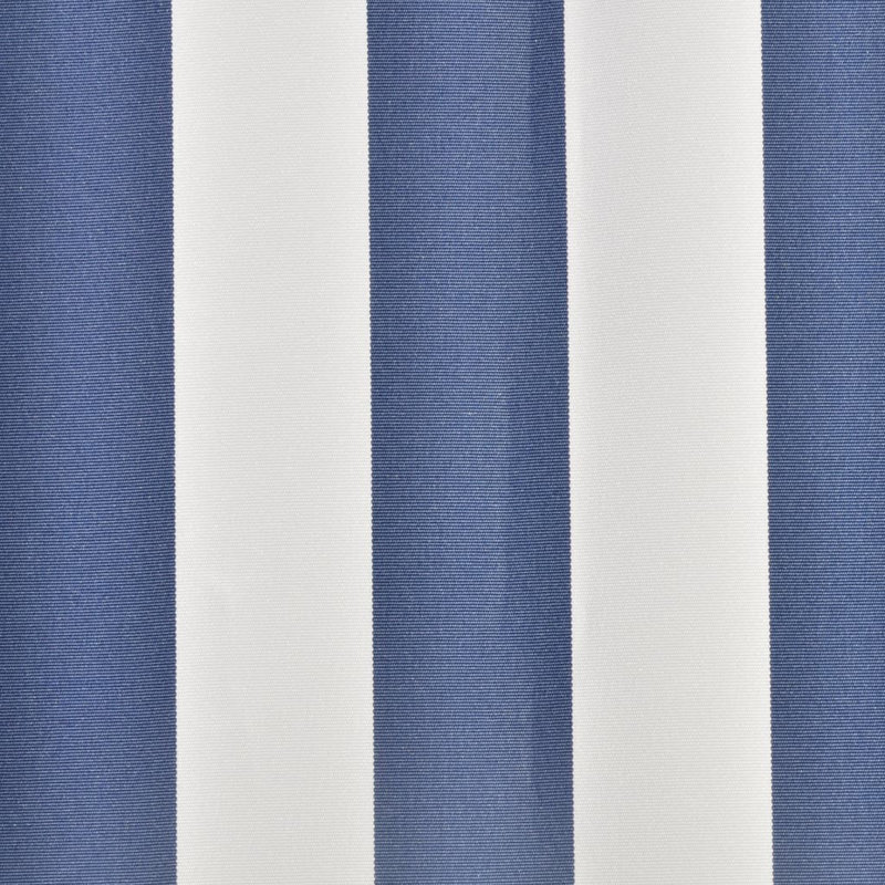 Toile de remplacement pour auvent d'extérieur, L 228,3 po x P 116,1 po, À rayures, Bleu / blanc